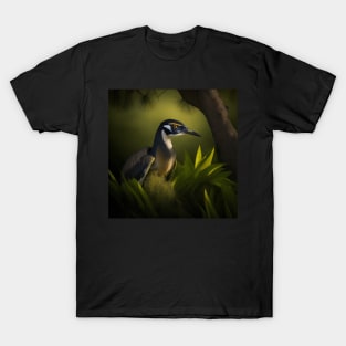 Yellow crested heron T-Shirt